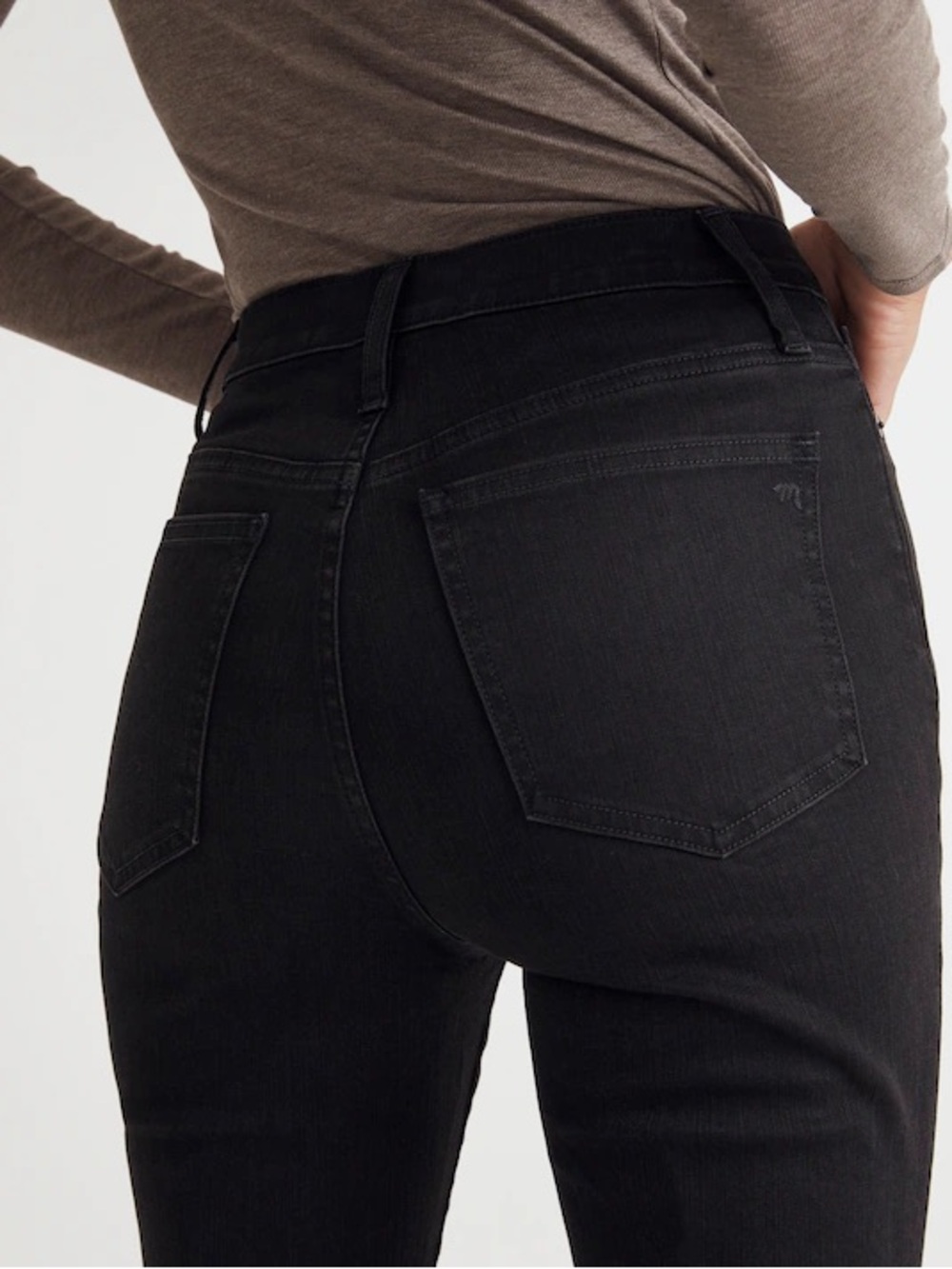 MADEWELL Black 70s Skinny Flare Jeans Size 26 - Picture 4 of 8